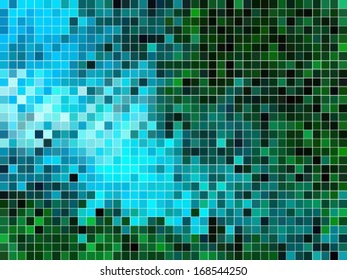 abstract square pixel mosaic background