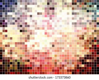 abstract square pixel mosaic background