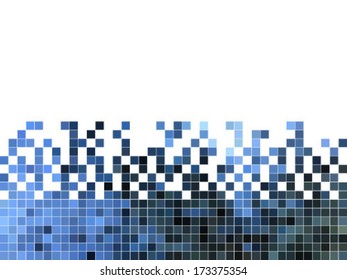 abstract square pixel mosaic background