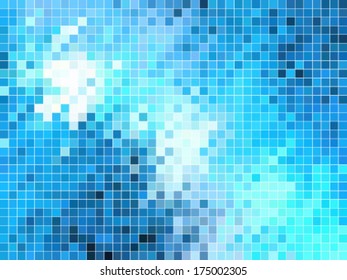 abstract square pixel mosaic background