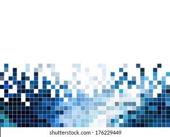 abstract square pixel mosaic background