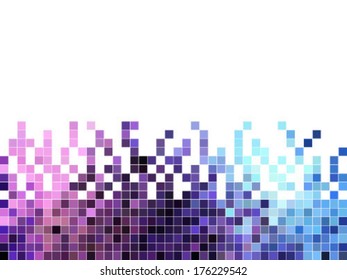abstract square pixel mosaic background
