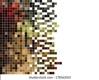 abstract square pixel mosaic background