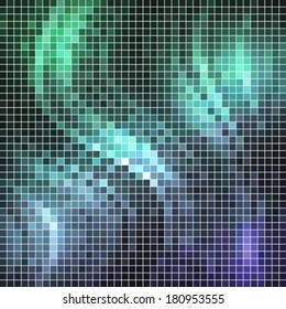 abstract square pixel mosaic background