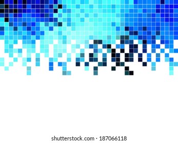 abstract square pixel mosaic background