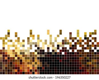 abstract square pixel mosaic background