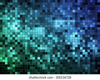 abstract square pixel mosaic background