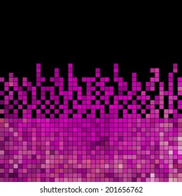 abstract square pixel mosaic background