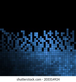 abstract square pixel mosaic background