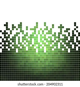 abstract square pixel mosaic background