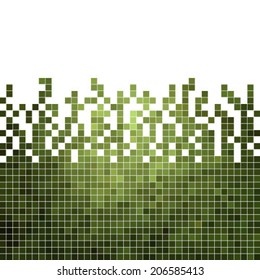 abstract square pixel mosaic background