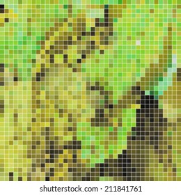 abstract square pixel mosaic background