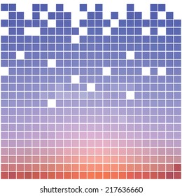 abstract square pixel mosaic background