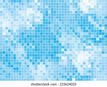 abstract square pixel mosaic background