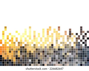 abstract square pixel mosaic background