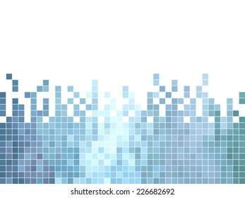 abstract square pixel mosaic background