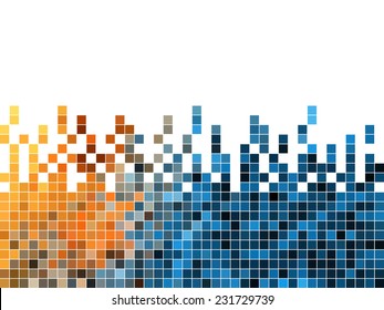 abstract square pixel mosaic background