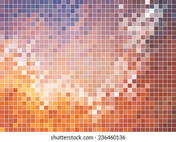 abstract square pixel mosaic background