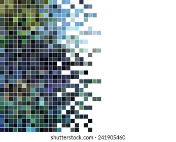 abstract square pixel mosaic background