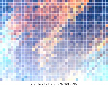 abstract square pixel mosaic background