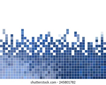 abstract square pixel mosaic background