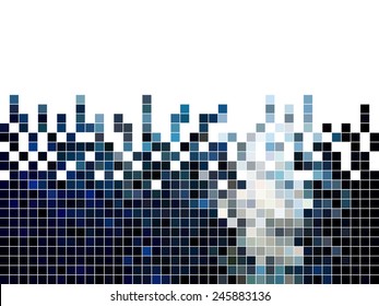 abstract square pixel mosaic background