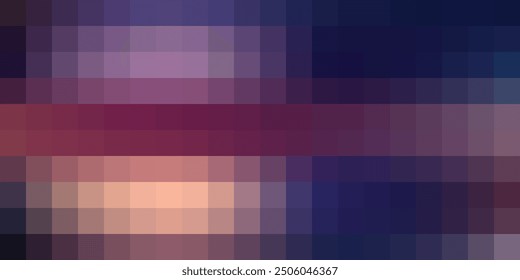 Abstract Square Pixel Mosaic Background