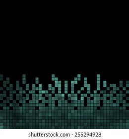 abstract square pixel mosaic background
