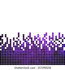 abstract square pixel mosaic background