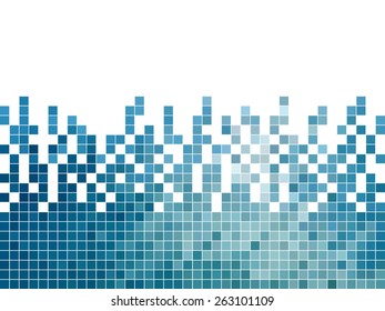 abstract square pixel mosaic background