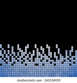 abstract square pixel mosaic background