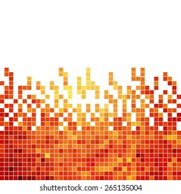 abstract square pixel mosaic background
