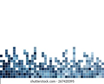 abstract square pixel mosaic background