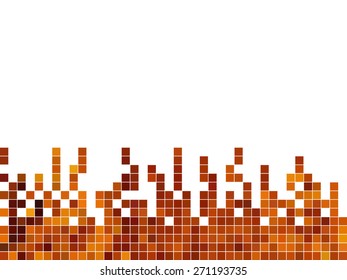 abstract square pixel mosaic background