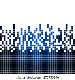 abstract square pixel mosaic background