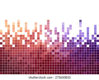 abstract square pixel mosaic background