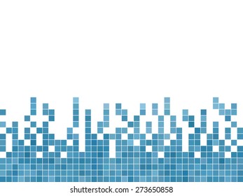 abstract square pixel mosaic background
