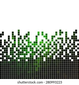 abstract square pixel mosaic background