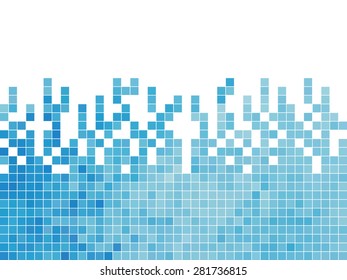 abstract square pixel mosaic background