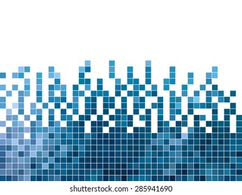 abstract square pixel mosaic background