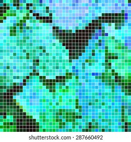 abstract square pixel mosaic background