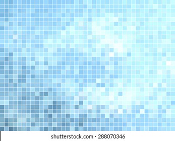 Abstract Square Pixel Mosaic Background