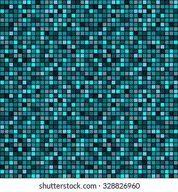 Abstract square pixel mosaic background