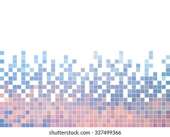 abstract square pixel mosaic background
