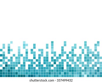 abstract square pixel mosaic background