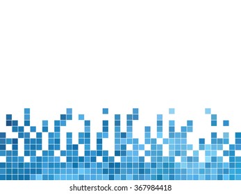 abstract square pixel mosaic background