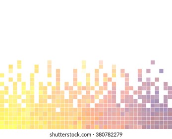 abstract square pixel mosaic background