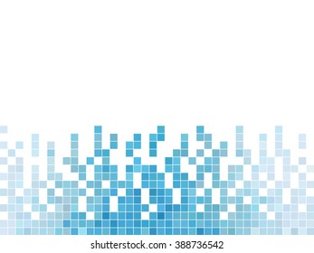abstract square pixel mosaic background