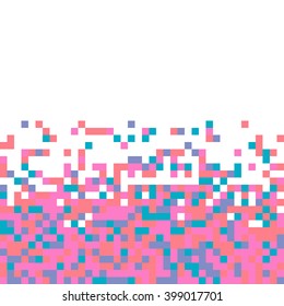 abstract square pixel mosaic background