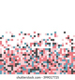 abstract square pixel mosaic background